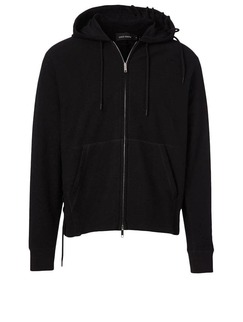 Laced Zip Hoodie