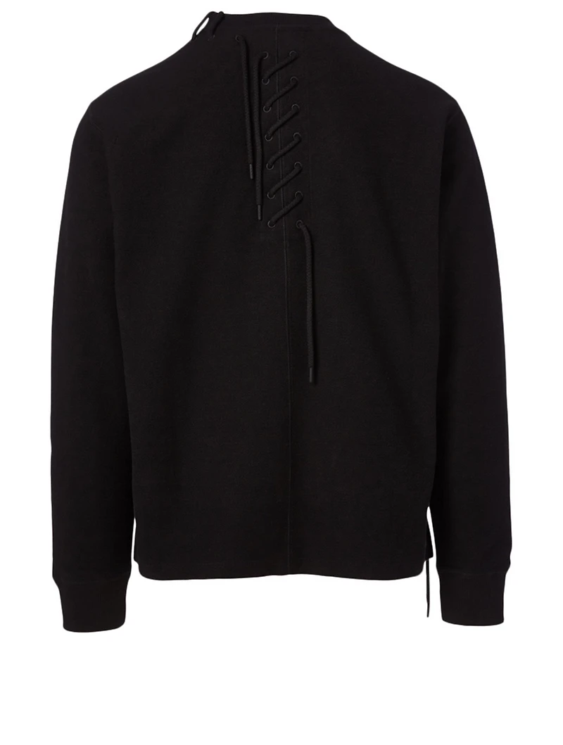 Laced Crewneck Sweatshirt