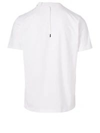 Laced Cotton T-Shirt