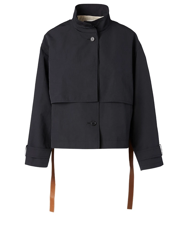 Utility Jacket With Leather Belt