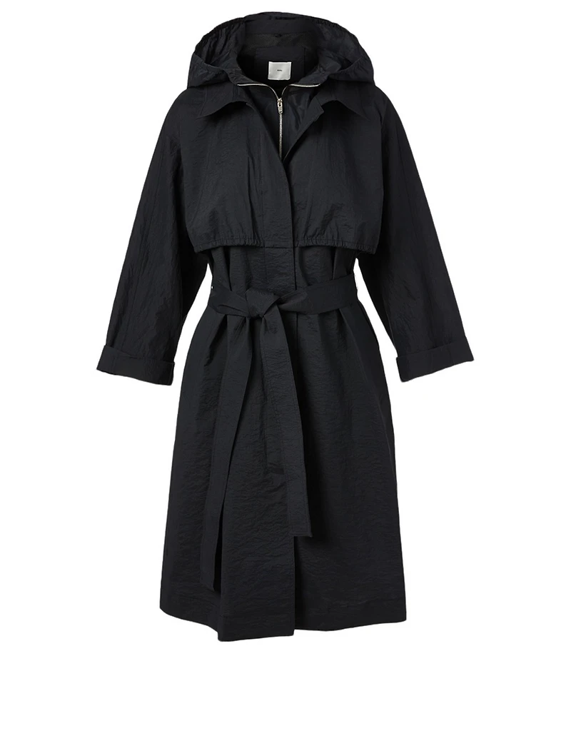 Nylon Coat With Hood