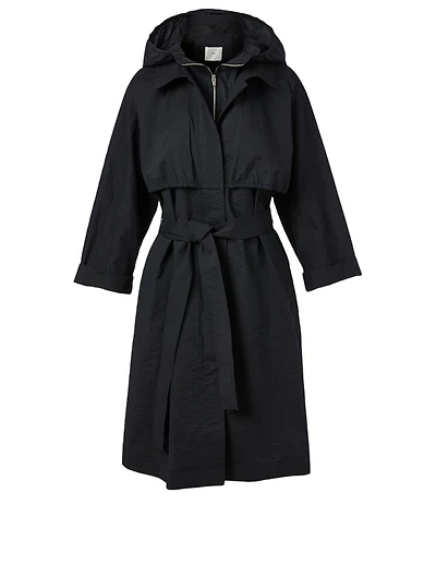 Nylon Coat With Hood
