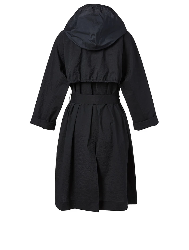 Nylon Coat With Hood
