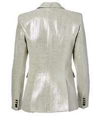 Linen Peaked Lapel Blazer