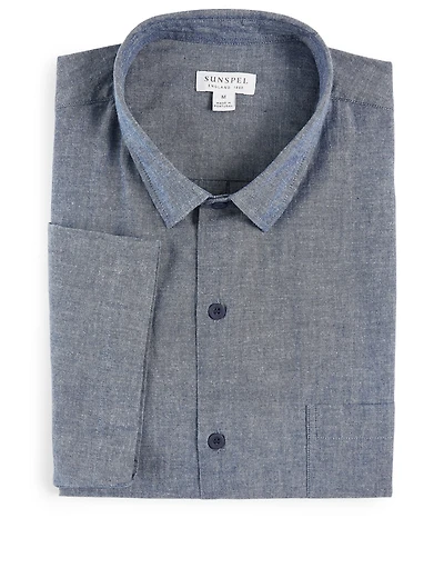 Chambray Short-Sleeve Shirt