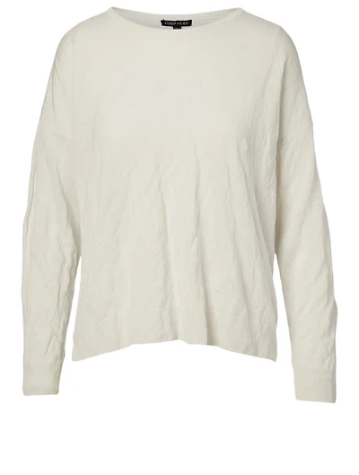 Tencel And Metal Crewneck Top