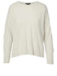 Tencel And Metal Crewneck Top