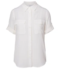 Signature Silk Slim Blouse