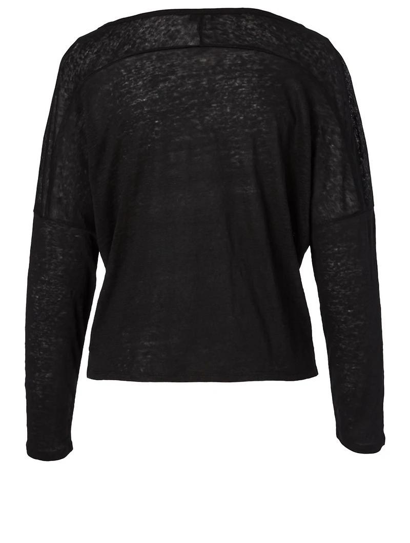 Darlina Linen Long-Sleeve T-Shirt