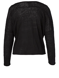 Darlina Linen Long-Sleeve T-Shirt