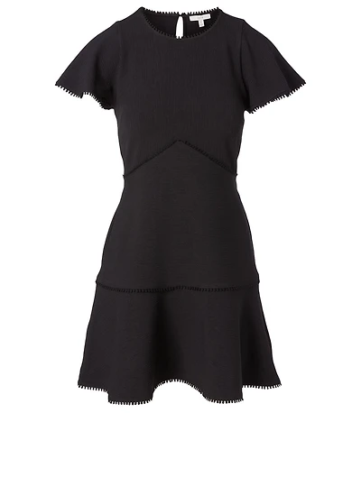 Cybele Crinkle Jacquard Mini Dress