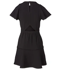 Cybele Crinkle Jacquard Mini Dress