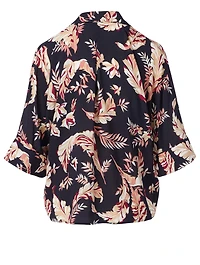 Desmonda Short-Sleeve Pajama Blouse