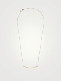14K Gold Evil Eye Necklace With Diamonds