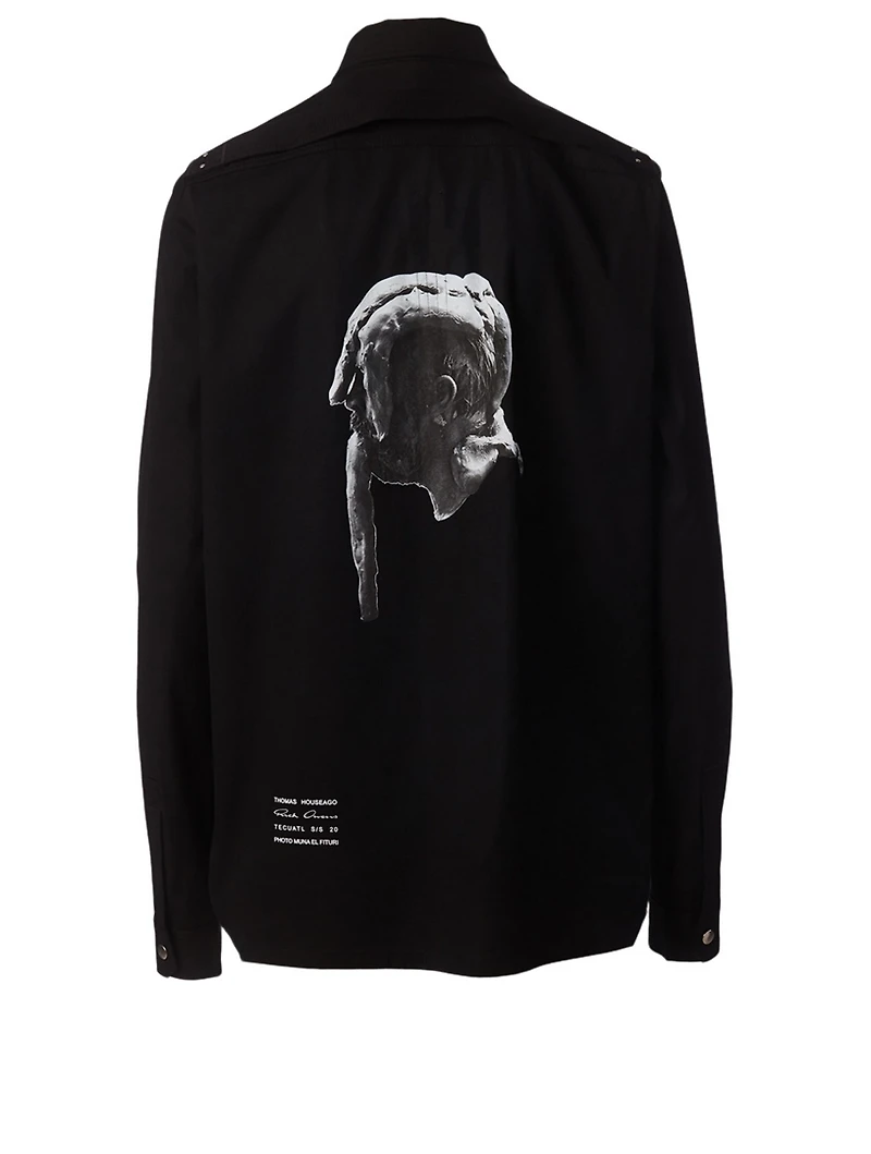 Skull Cotton Stretch Shirt