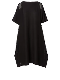 Short-Sleeve Fringe Dress