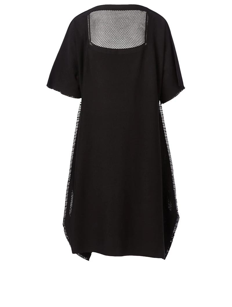 Short-Sleeve Fringe Dress