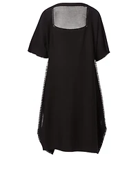 Short-Sleeve Fringe Dress