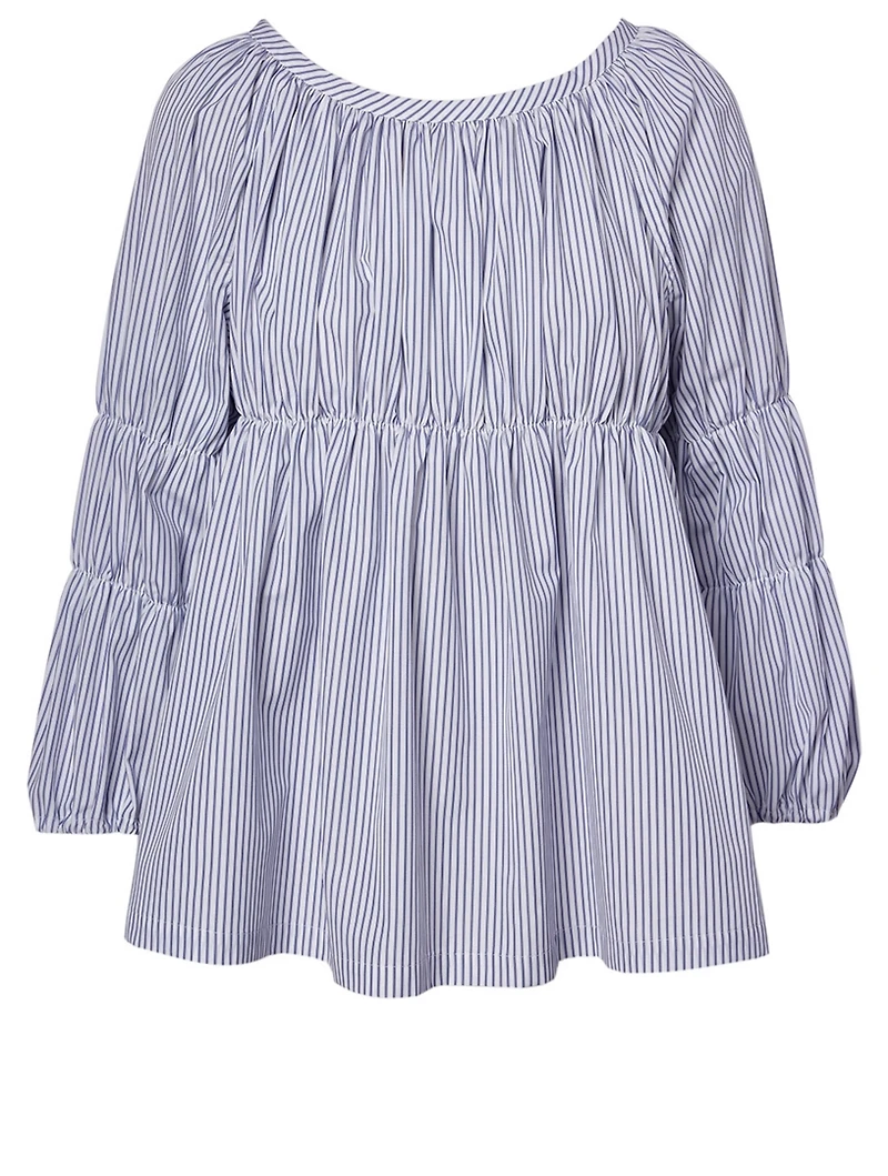 Cotton Empire Top Striped Print