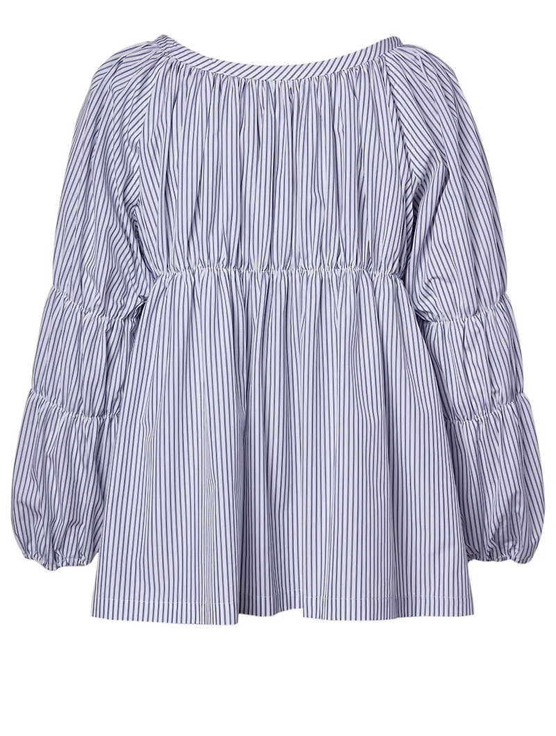 Cotton Empire Top Striped Print