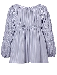 Cotton Empire Top Striped Print
