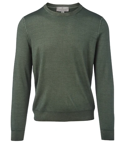 Wool And Silk Crewneck Sweater