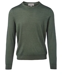 Wool And Silk Crewneck Sweater