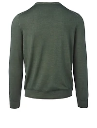 Wool And Silk Crewneck Sweater