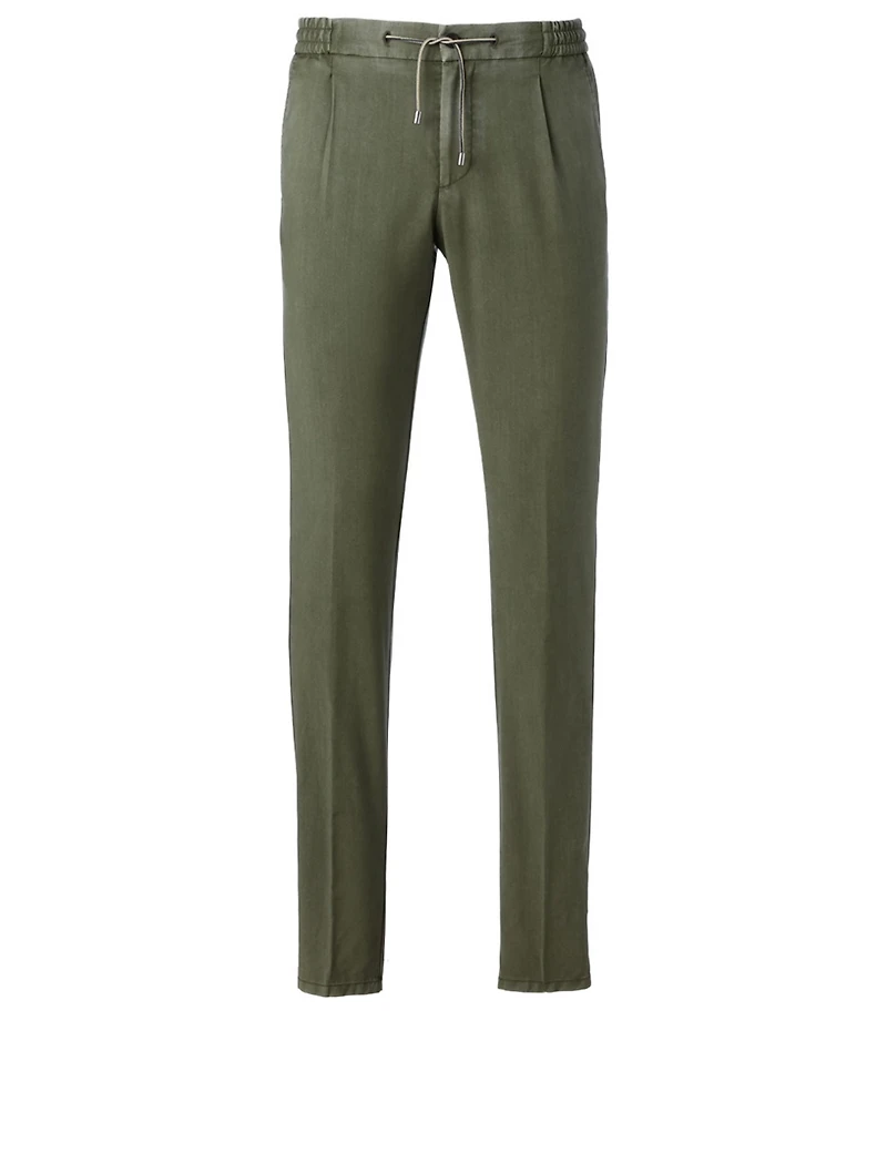 Wool Drawstring Pants