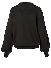 Balloon-Sleeve Sweatshirt