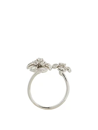 Mini Aster 18K White Gold Ring With Diamonds