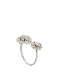 Mini Aster 18K White Gold Ring With Diamonds