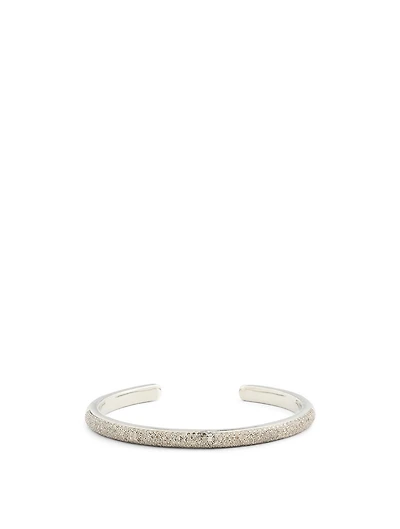 Silver Cuff Bracelet With Diamonds