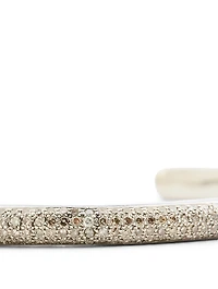 Silver Cuff Bracelet With Diamonds