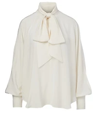Silk Batwing Blouse