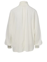 Silk Batwing Blouse