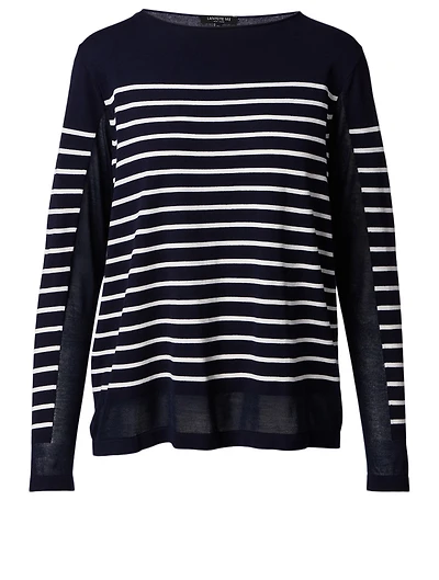 Bateau Sweater Striped Print