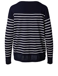 Bateau Sweater Striped Print