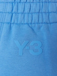 French Terry Cotton Wide-Leg Shorts