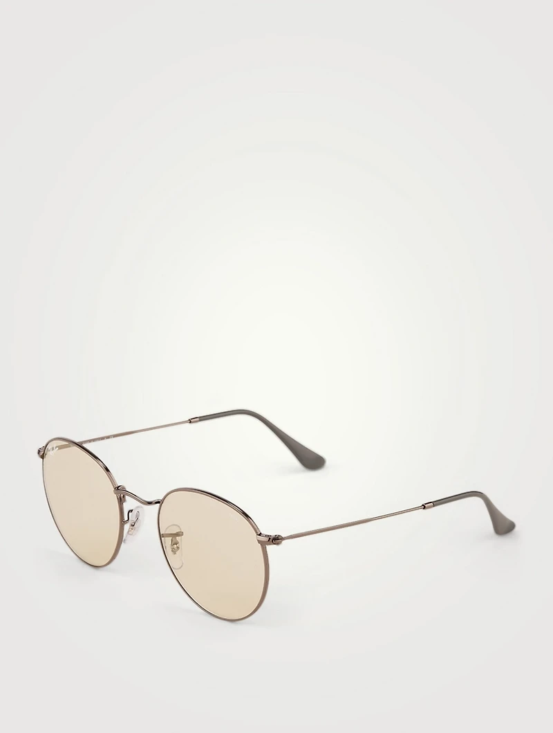 Round Metal Sunglasses Glasses