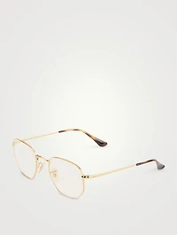 Hexagonal Optical Glasses With Blue Light Lenses