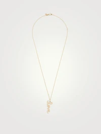 Large 14K Gold Love Necklace
