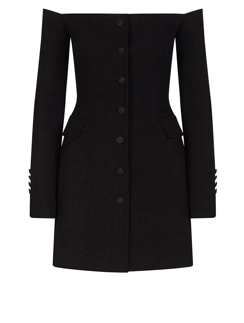 Wool And Silk Mini Dress