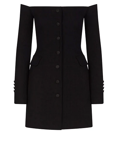 Wool And Silk Mini Dress