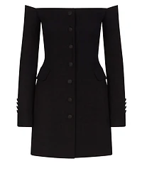 Wool And Silk Mini Dress