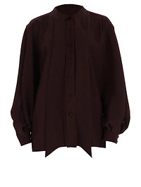 Silk Blouse With Scarf