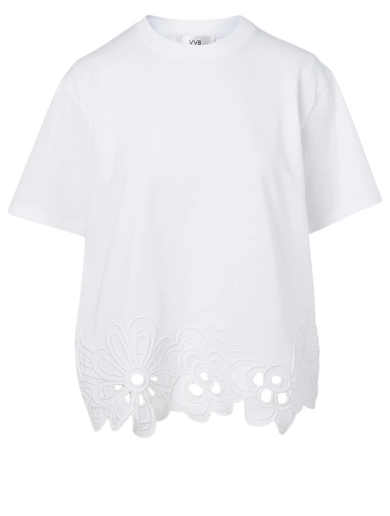 Cotton T-Shirt With Embroidery