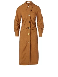 Paula Linen-Blend Dress