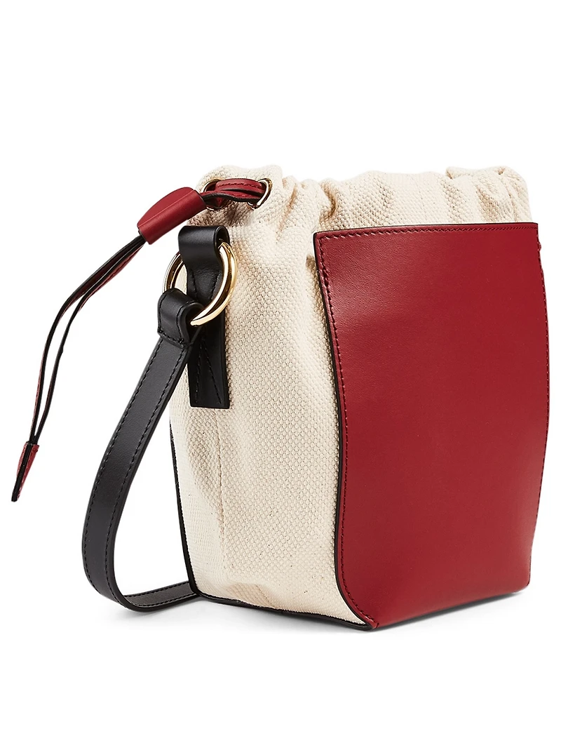 Gusset Leather Shoulder Bag
