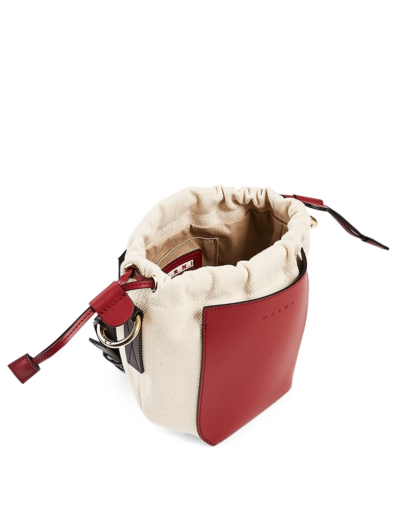 Gusset Leather Shoulder Bag